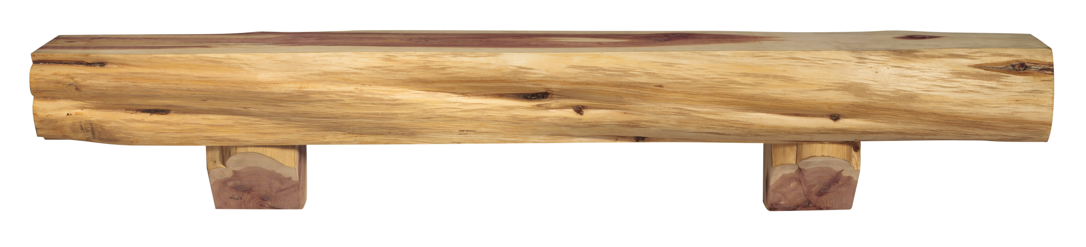 Pearl Mantels Cedar Live Edge Log Fireplace Mantel Shelf & Reviews